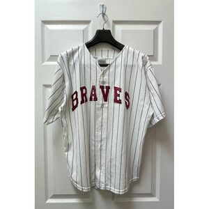 Off the Bench Men's M Vintage RARE MLB Atlanta Braves Jersey Made in USA #0096